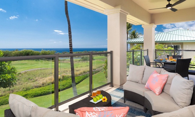 Kamuela Condominio | ❤️PiH❤️ Mauna Kea Sunsets ★Ocean and Golf Views★Optional Mauna Kea Hotel Privileges