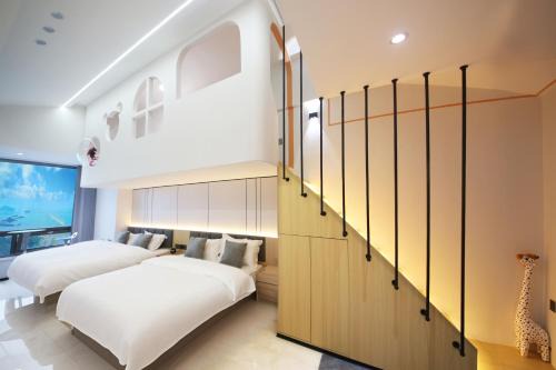 Fuzhou Apartamento | PingTan YuCheng Seaview Blue Smart Hotel