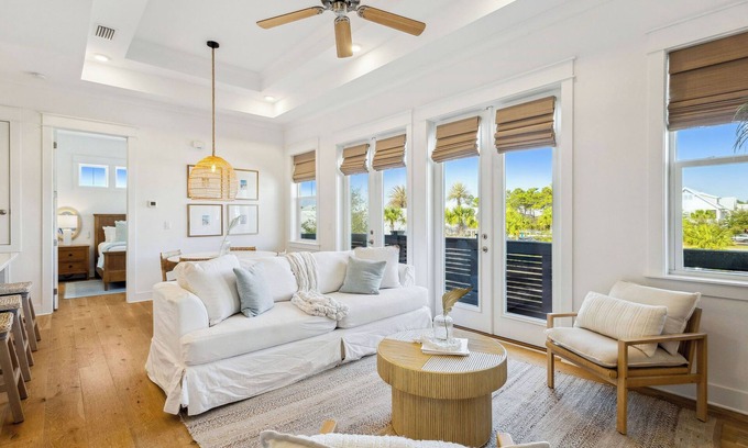 WaterSound Beach Casa | Stay on 30A: Pinteresting Escape, Golf Cart!
