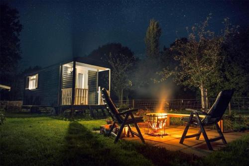 Onstwedde Cama Y Desayuno | Pipowagen Elsebein Groningen Westerwolde unieke ligging met eigen tuin en vrij uitzicht over veld naar natuurgebied