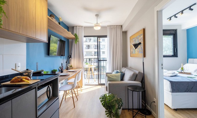 Pinheiros Apartamento | Piscina-AC-Academia-Brazilian Corner