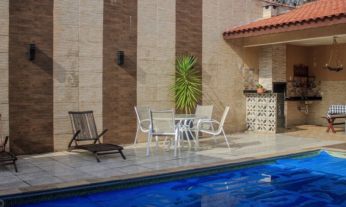 Tupy Casa | Piscina Aquecida, Ar Condicionado, Área Gourmet, Bilhar