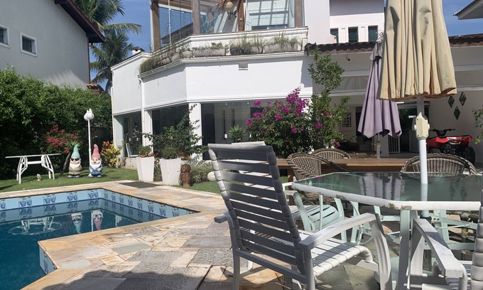 Jardim Acapulco Casa | Piscina c/ Cascata, Churrasqueiras, Sauna, Banco 24hs, Supermercado, Praia