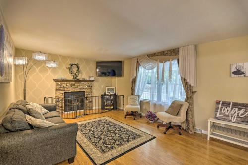 Albrightsville Casa | Poconos Family Retreat with Private Yard and Hot Tub!