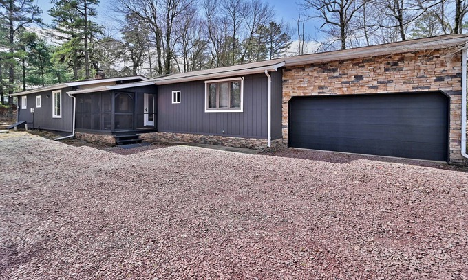 Lake Harmony Estates Cabaña | Poconos Modern Chic 3 Bed Ranch w/ Finished Garage