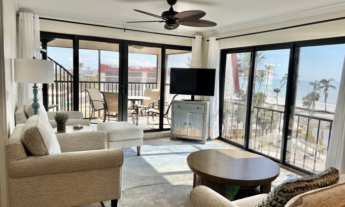 Sanibel Condominio | Vistas panorámicas del Golfo de México - Pt Santo Penthouse w / Priv Rooftop Sundeck