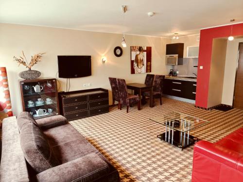 Dzielnica Uzdrowiskowa Apartamento | Pokój z aneksem w hotelu blisko plaży, z garażem