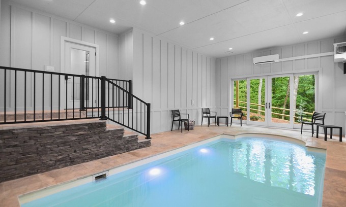 Ellijay Cabina | Pool!!! 5BR Mountain Modern Luxury in Ellijay! Must See!