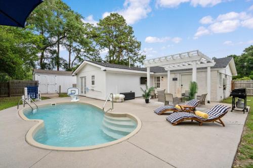 Beaufort Villa | Pool,FirePit,Gym,Game Rm,4BR3BA,Near Parris Island