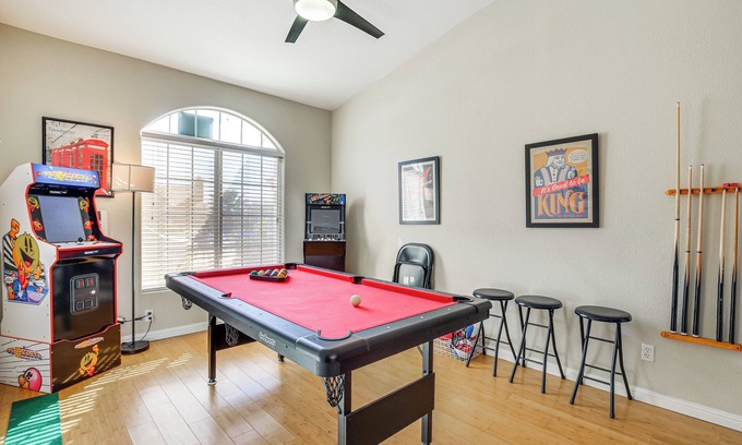 Rancho Del Oro Casa | Poolside Oasis w/ Game Room in Desert Hot Springs!