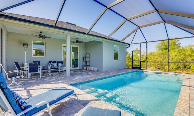 South Gulf Cove Casa | Port Charlotte Home: Heated Pool, Screened Lanai!