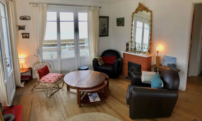 Seine-Maritime Casa | Pourville Face à la mer : Belle ou Déchaînée, Animaux Acceptés