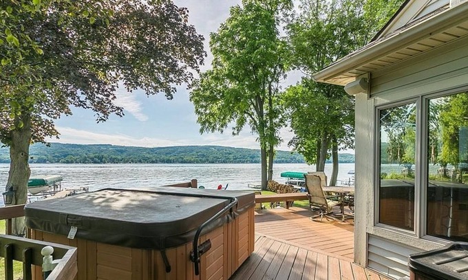 Honeoye Casa | Premier lakefront property with upscale finishes and stunning sunset views!