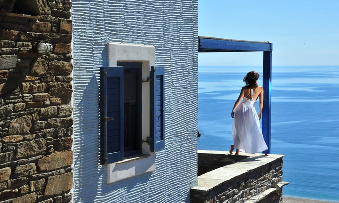 Andros Villa | Villa presidencial con vistas al mar en Andros