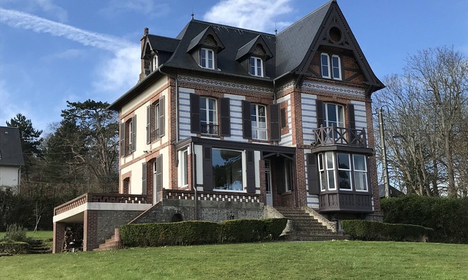 Houlgate Villa | Prestigiosa villa junto al mar en Houlgate, vista al mar Deauville a 14 km por 14 p