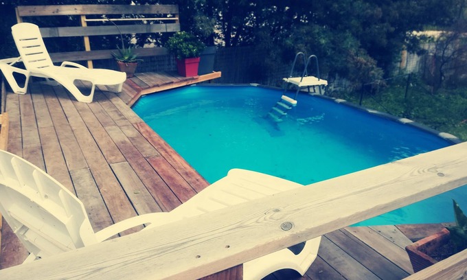 Sarrola-Carcopino Apartamento | Pretty ground floor villa with pool