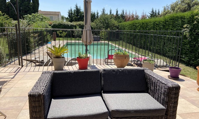 Gard Rhodanien Casa | Pretty villa with pool 5 bedrooms and 3 bathrooms near chateauneuf du pape
