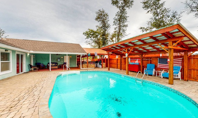 Callaway Casa | Prime Home with Private Pool, Firepit & Home Office - Dog-Friendly