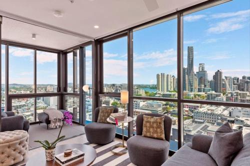 Fortitude Valley Apartamento | Prime Located Luxe 2 BR Sky Home/Sensational Views