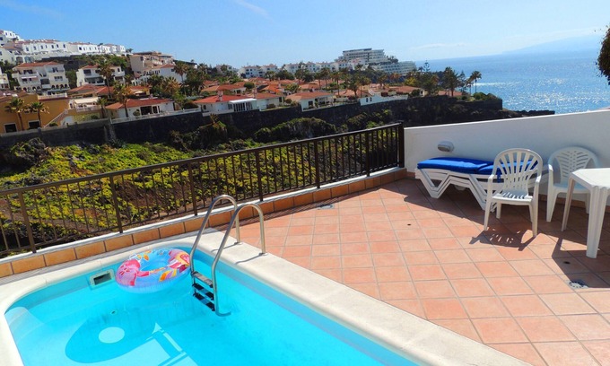 Los Gigantes Villa | Prime Sea Front Villa, 1 Min Walk to Village / Beach / Marina, Pool, AC, UKTV, WiFi