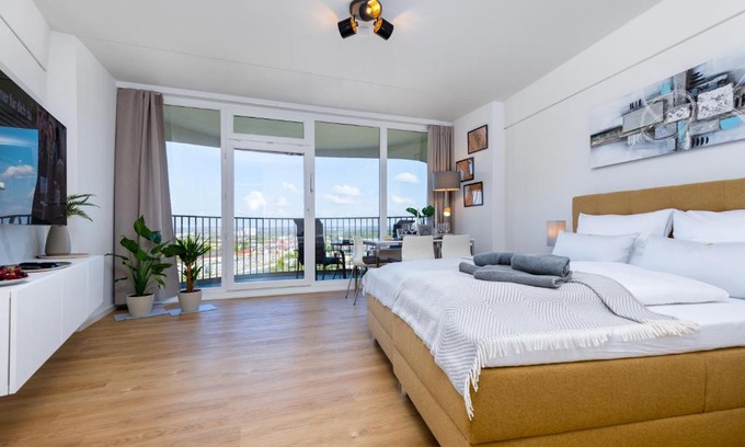 Antonsviertel Apartamento | Primero Top-Suite I 22 Stock I Messe Zentrum Kongress