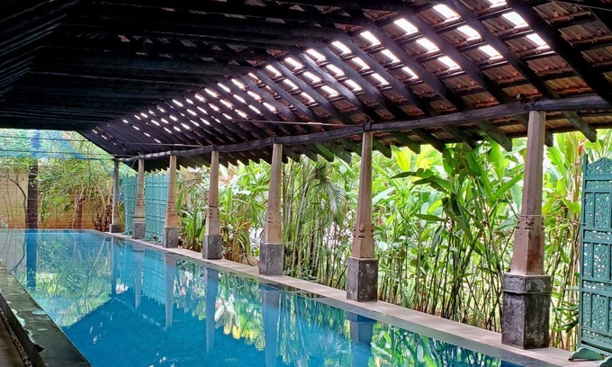 Pondicherry Beach Apartamento | Private apartment in a restored cottage of a family estate with pool