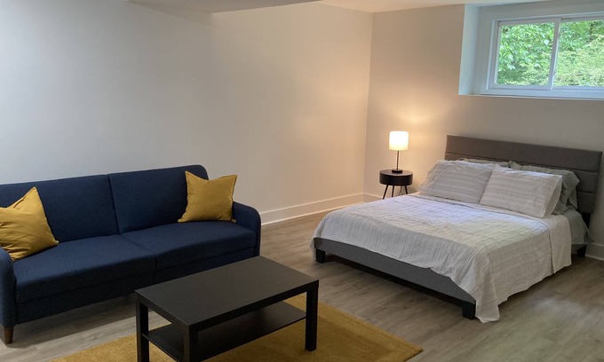 Jefferson Park Apartamento | Private Basement Studio Near ATL Airport and Downtown