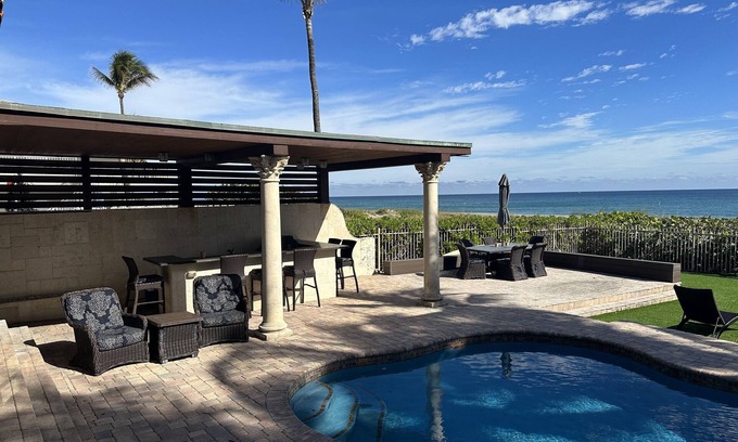 Deerfield Beach Villa | Private Beach Home - Family and Business Ready