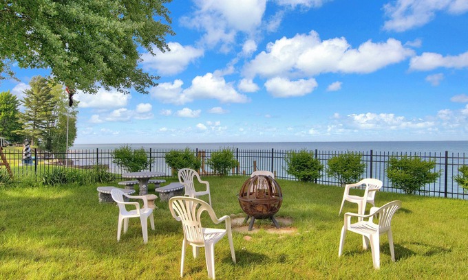 Richmondville Casa | Private Beach & Sauna: Lakefront Deckerville Home!
