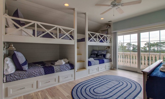 Palmetto Dunes Casa | Casa recientemente remodelada de 7 habitaciones con vista al mar y elevador