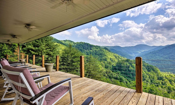 Marshall Casa | Casa privada Blue Ridge con vistas a la montaña y bañera de hidromasaje