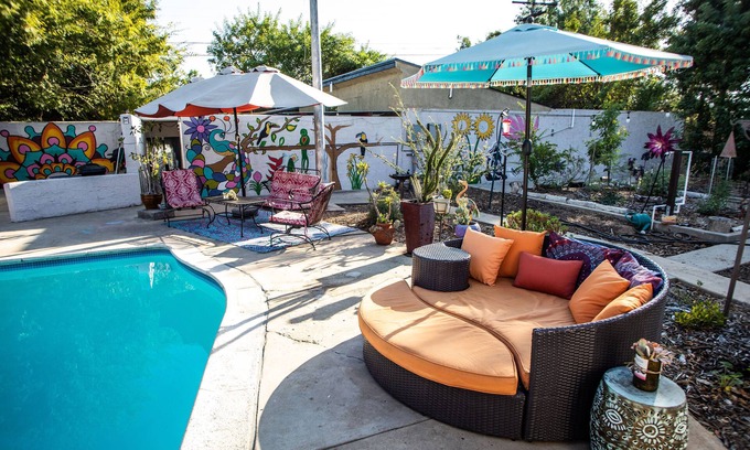 El Cajon Casa | San Diego Bohemian Poolside Lounge