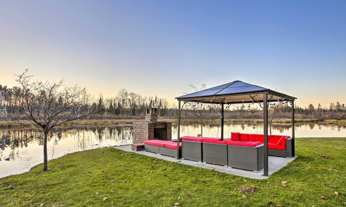 Northeast Michigan Casa | Private Cadillac Gem w/ Kayaks, Hot Tub, Pond, Pool Table and More