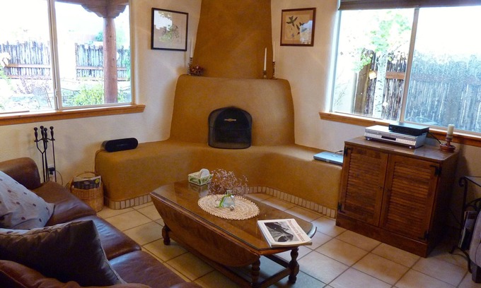 Taos Casa | Patio privado en la ciudad con vistas a la montaña