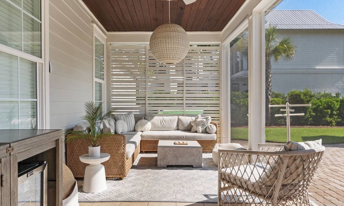 Seacrest Casa | Private Htd Saltwater Pool-2 Min Walk to Private Uncrowded Beach-Bikes-Golf cart