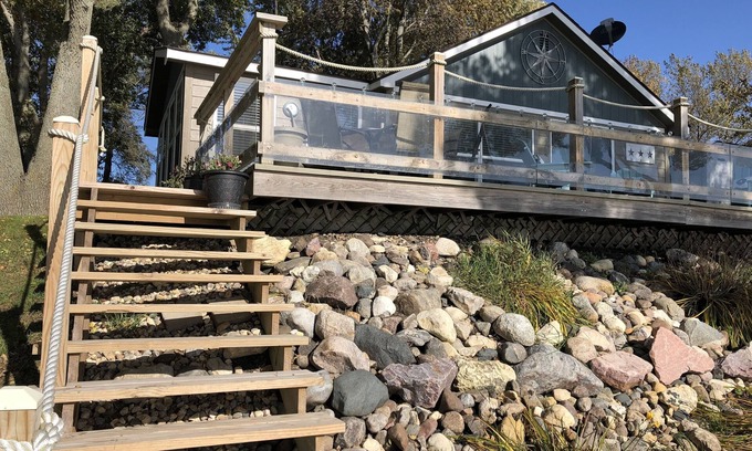 Hamlin County Cabina | Propiedad privada frente al lago con gran patio.