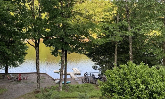 Mongaup Valley Casa | Private Lakefront, Dock Kayaks, Hot Tub, Game Room -Never leave the house!