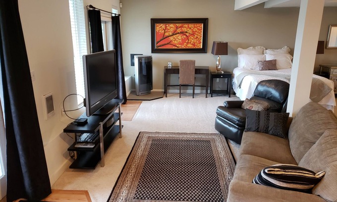 Seattle Metro Area Apartamento | Private Large Studio with Lake View