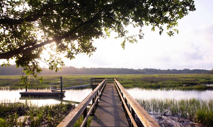 Saint Helena Island Casa | Private Low Country Waterfront Oasis with dock only 10 min to Beaufort