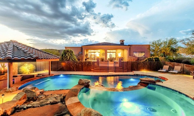 Rio Verde Foothills Casa | Private Luxury Desert Resort -Pool, Hot Tub, Games