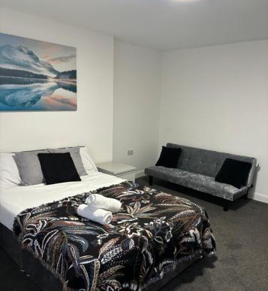 Ilkeston Apartamento | Private Minimalist 2 Bedroom Apartment with Netflix