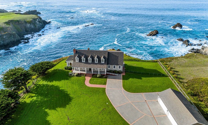 Caspar Casa | Private, oceanfront, blufftop sanctuary on 8 acres with stunning sunset views