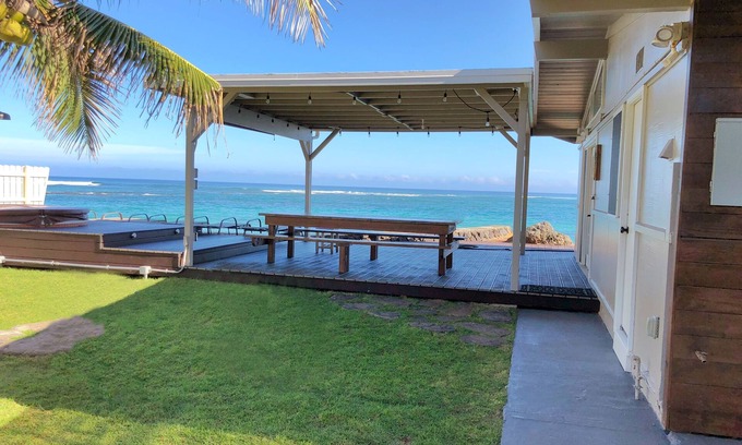Waialua Casa | Mini-Resort privado con jacuzzi frente al mar North Shore O’ahu