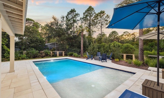 Sugarwood Beach Casa | Private Pool! 3 Adult Bikes! No Stairs! Low-Speed Vehicle! EV Charger! Short Bike Ride to Seaside!