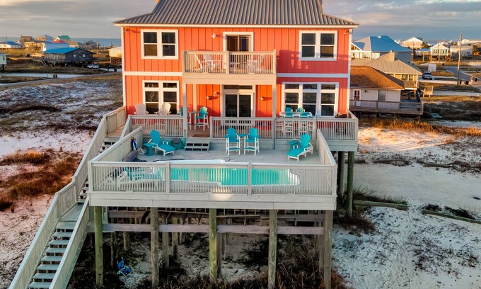 Dauphin Island Casa | Tiempo de la isla III - privado, Piscina climatizada