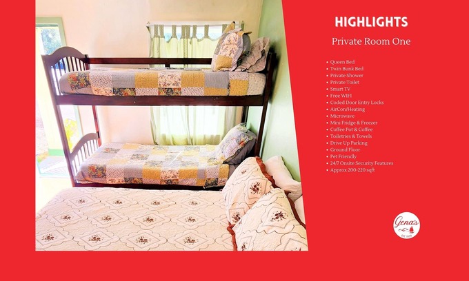 Dunlap Apartamento | Private Room #1: Queen + Bunk & Private Bath