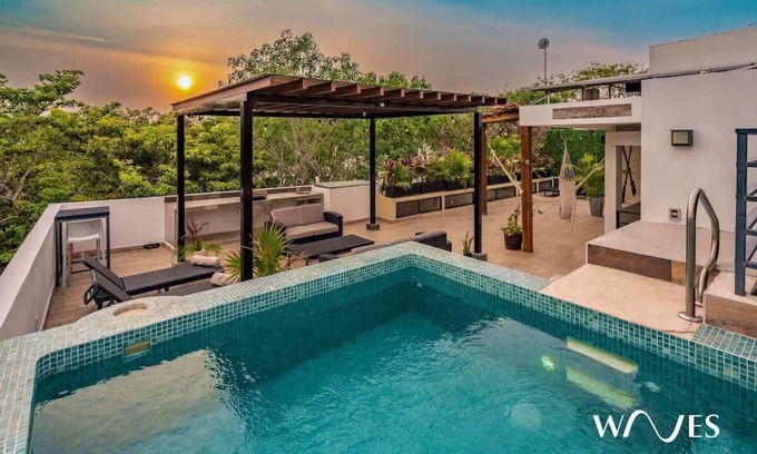 Barrio Zama Villa | Private Room Roof Garden W/nice Pool BBQ
