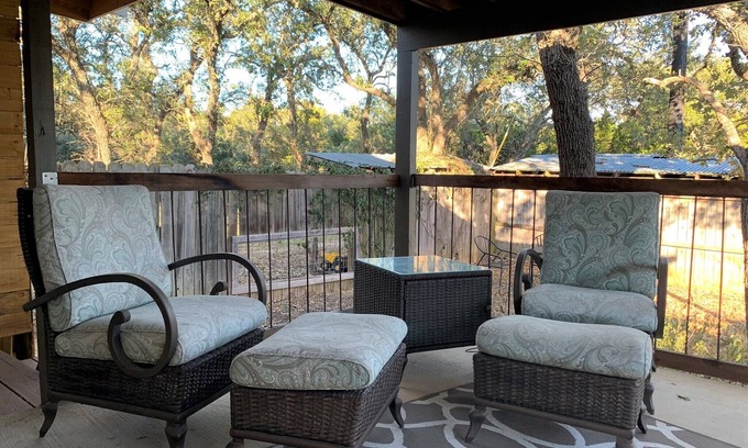 Austin Casa | Suite privada de Hill Country con patio cerca de bodegas, bodas y piscina Hamilton