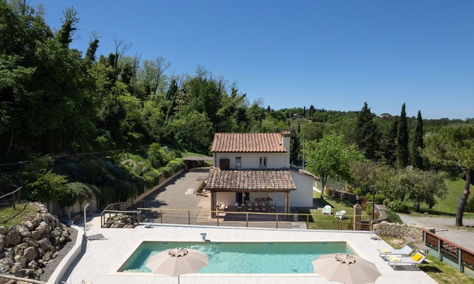Gambassi Terme Villa | Casa de vacaciones privada con piscina privada, A/C, WIFI, TV, patio, cerca de San Gimignano