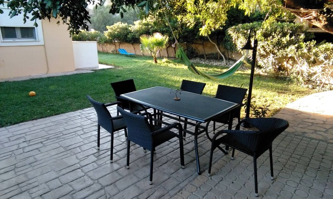 Agios Vasileios Cabaña | Villa privada con hermoso jardín.